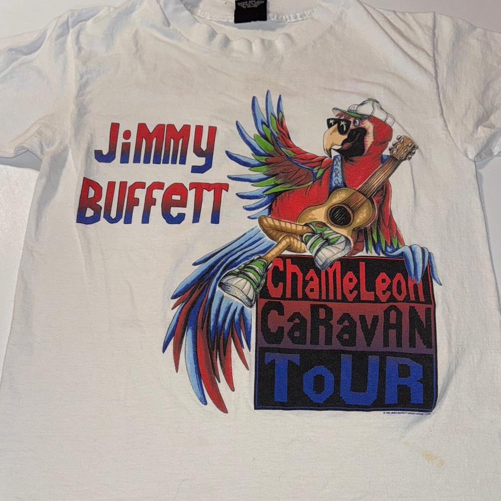 Jimmy Buffett 1993 Chameleon Caravan Tour T-Shirt‎